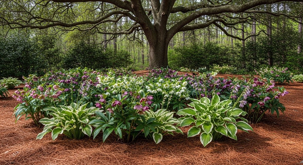Vibrant orange and yellow Lantana flowers, a heat-tolerant perennial ideal for Atlanta’s humid climate.