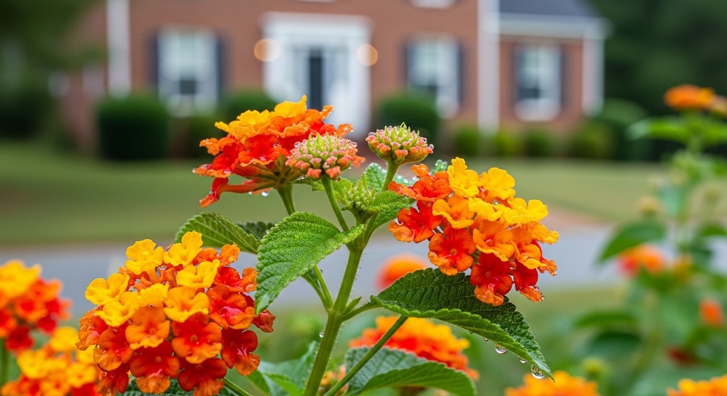 Low-maintenance shade-loving perennials like Hellebores and Hostas planted in a Georgia landscape.
